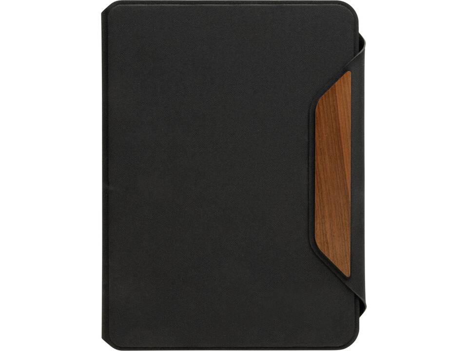 Teri AWARE™ RPET and walnut A5 portfolio 3