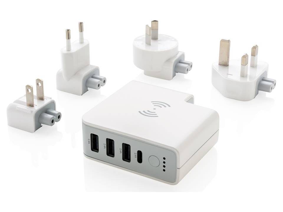 Travel adapter wireless powerbank 5