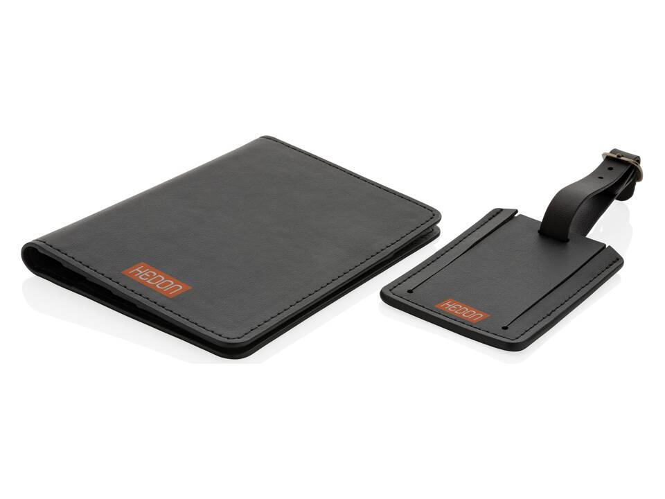 Swiss Peak GRS recycled PU travel gift set 5