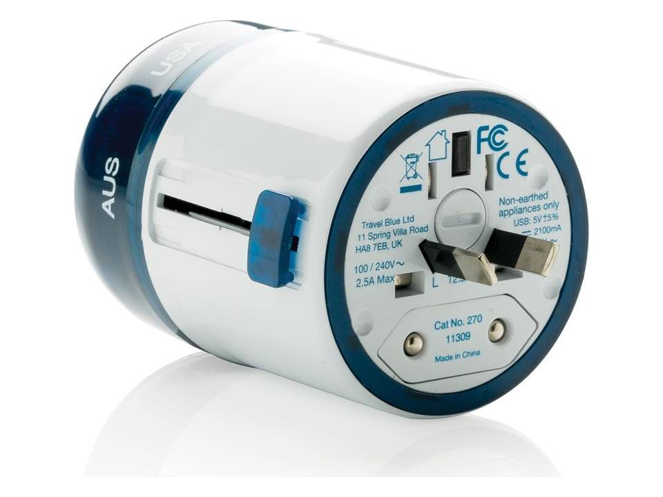 Travel Blue world travel adapter USB 1
