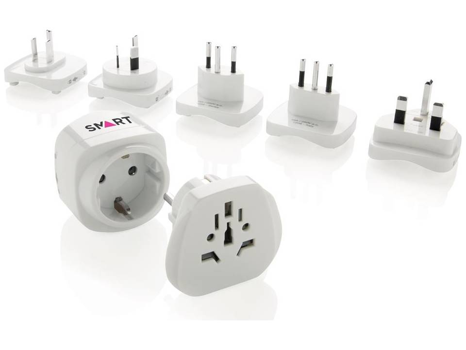Earthed world travel adapter set 10