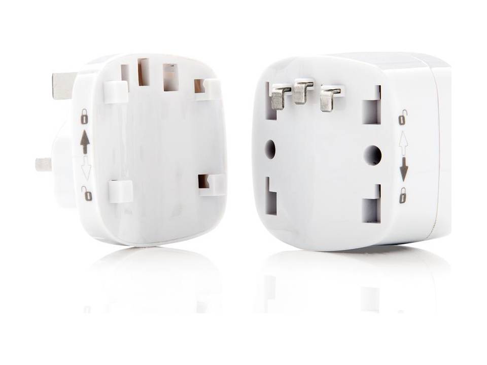 Earthed world travel adapter set 5