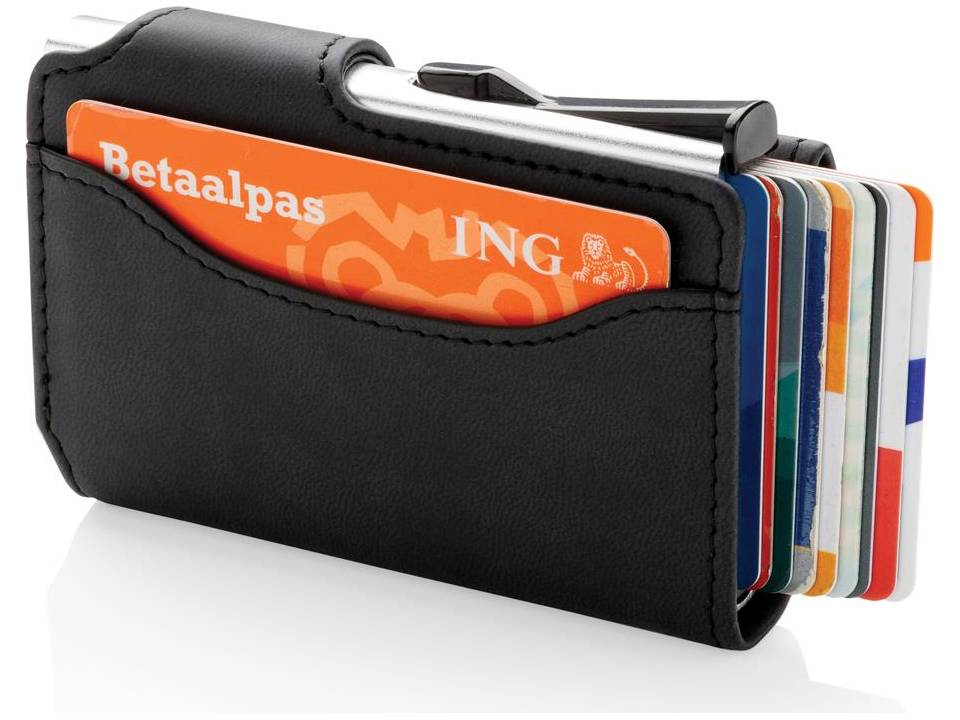 Standard aluminium RFID cardholder with PU wallet 5