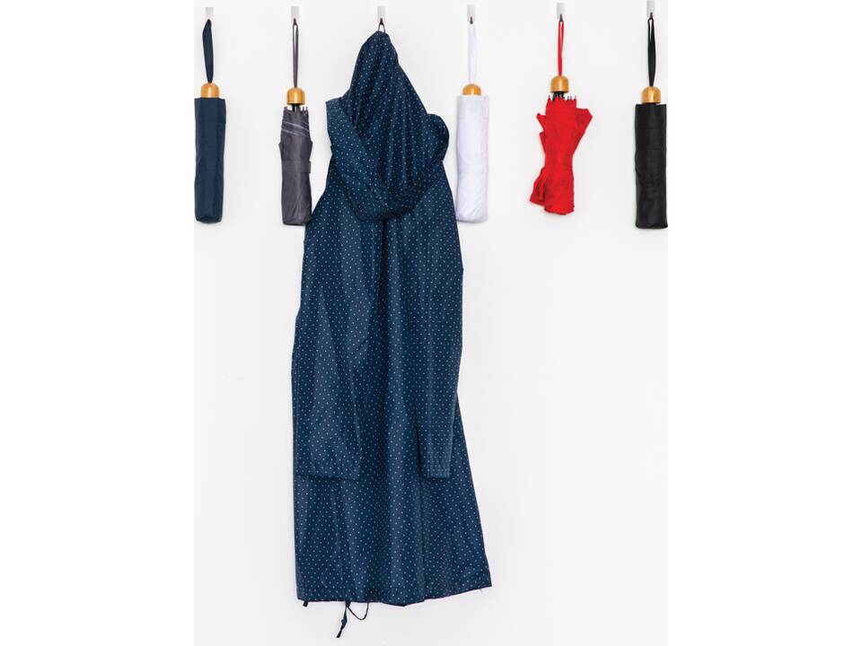 20.5" Impact AWARE™ RPET 190T Pongee bamboo mini umbrella 23