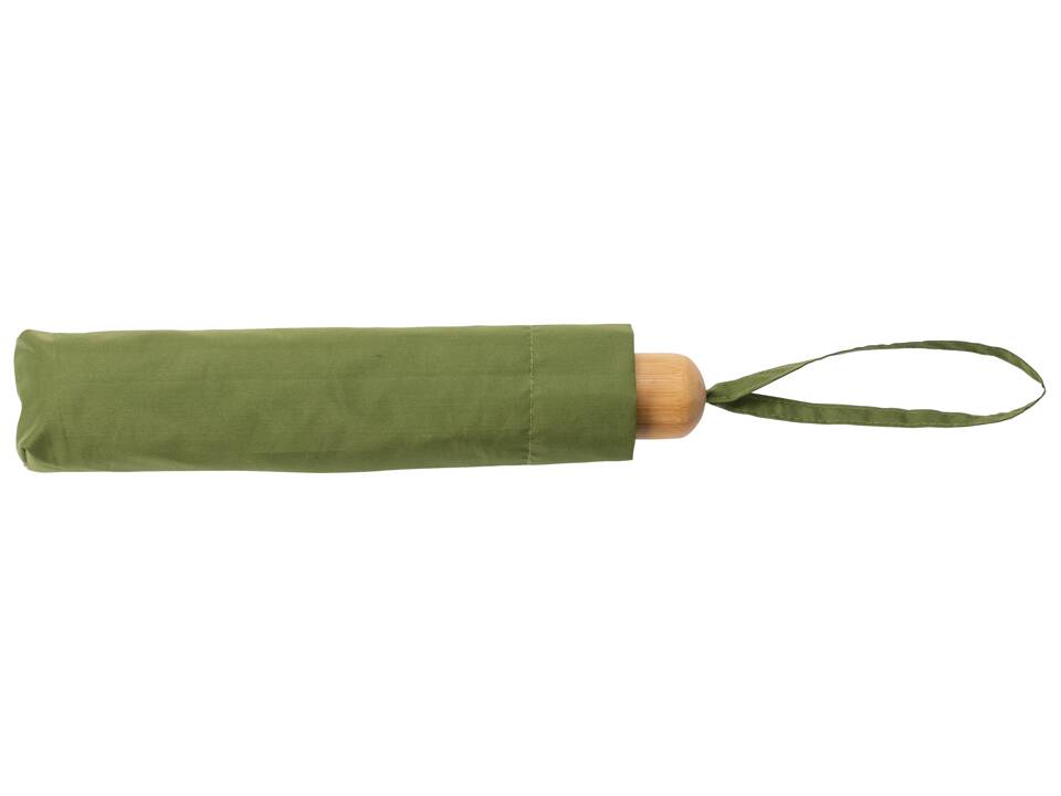 20.5" Impact AWARE™ RPET 190T Pongee bamboo mini umbrella 4
