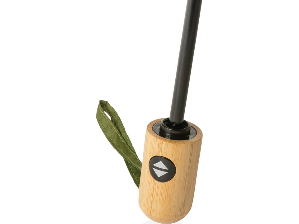 21" Impact AWARE™ RPET 190T bamboo auto open-close umbrella 41