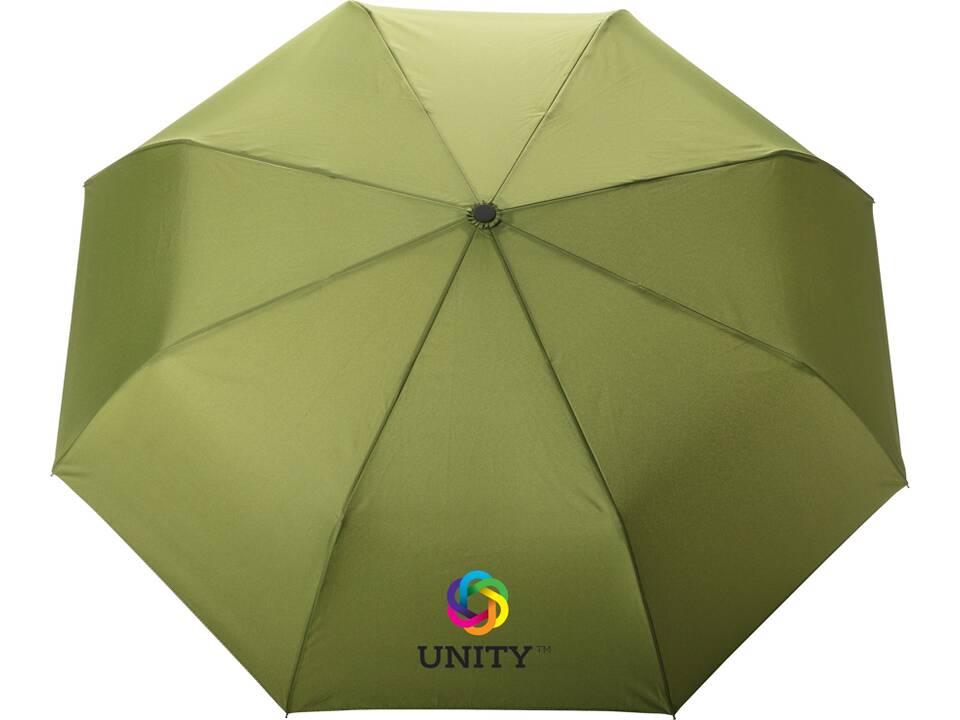 21" Impact AWARE™ RPET 190T bamboo auto open-close umbrella 45