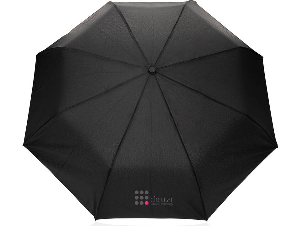 Kaycey 21" AWARE™ RPET Acacia wood mini auto open umbrella 7