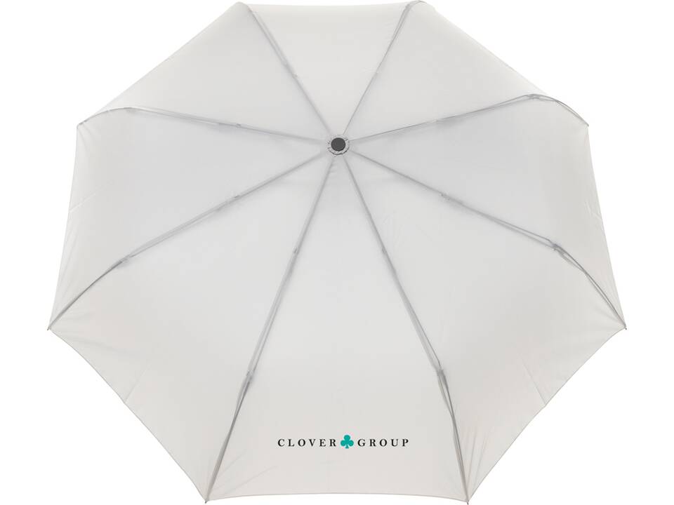 Kaycey 21" AWARE™ RPET Acacia wood mini auto open umbrella 16