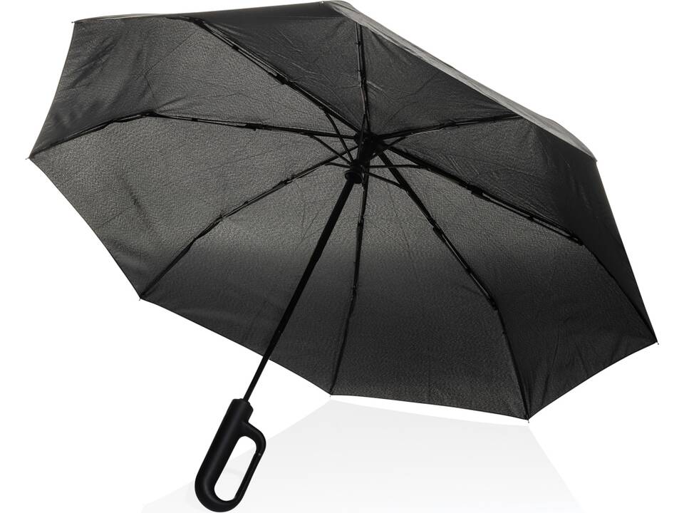 Yara 21" AWARE™ RPET solid colour umbrella with carabiner 2
