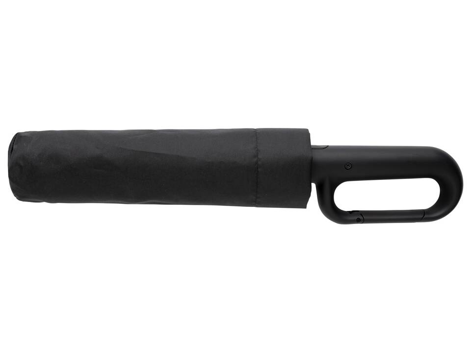 Yara 21" AWARE™ RPET solid colour umbrella with carabiner 4