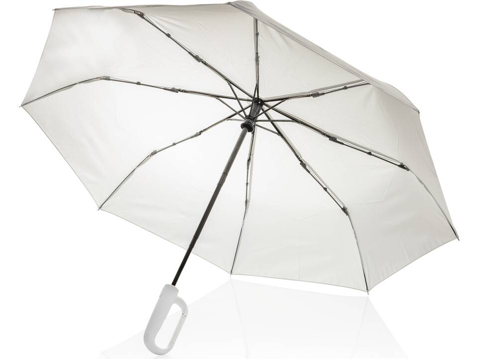 Yara 21" AWARE™ RPET solid colour umbrella with carabiner 9