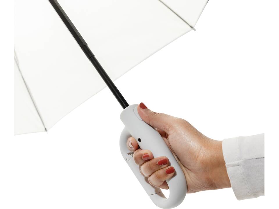 Yara 21" AWARE™ RPET solid colour umbrella with carabiner 13