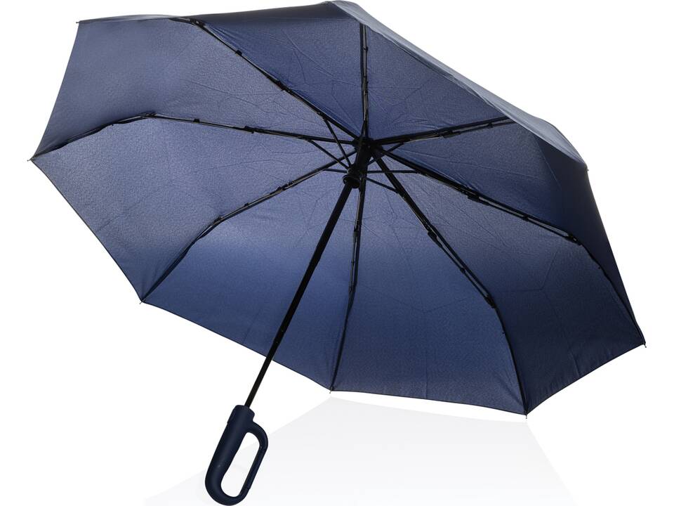 Yara 21" AWARE™ RPET solid colour umbrella with carabiner 17