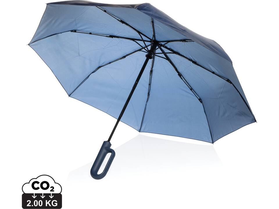 Yara 21" AWARE™ RPET solid colour umbrella with carabiner 16