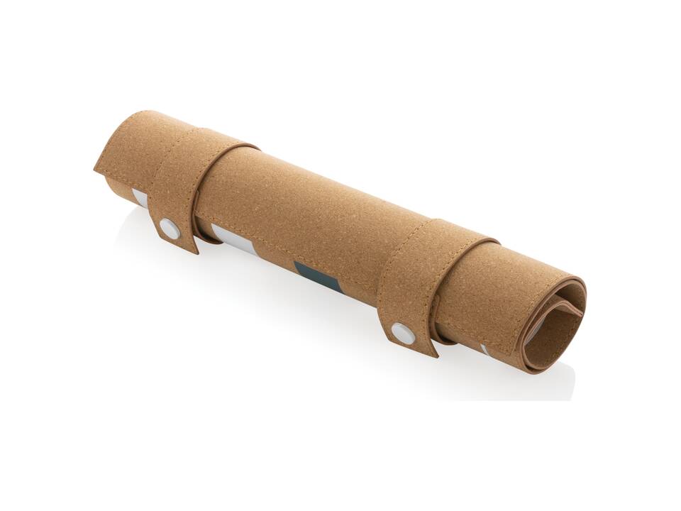 Britton cork foldable backgammon and checkers game set 3