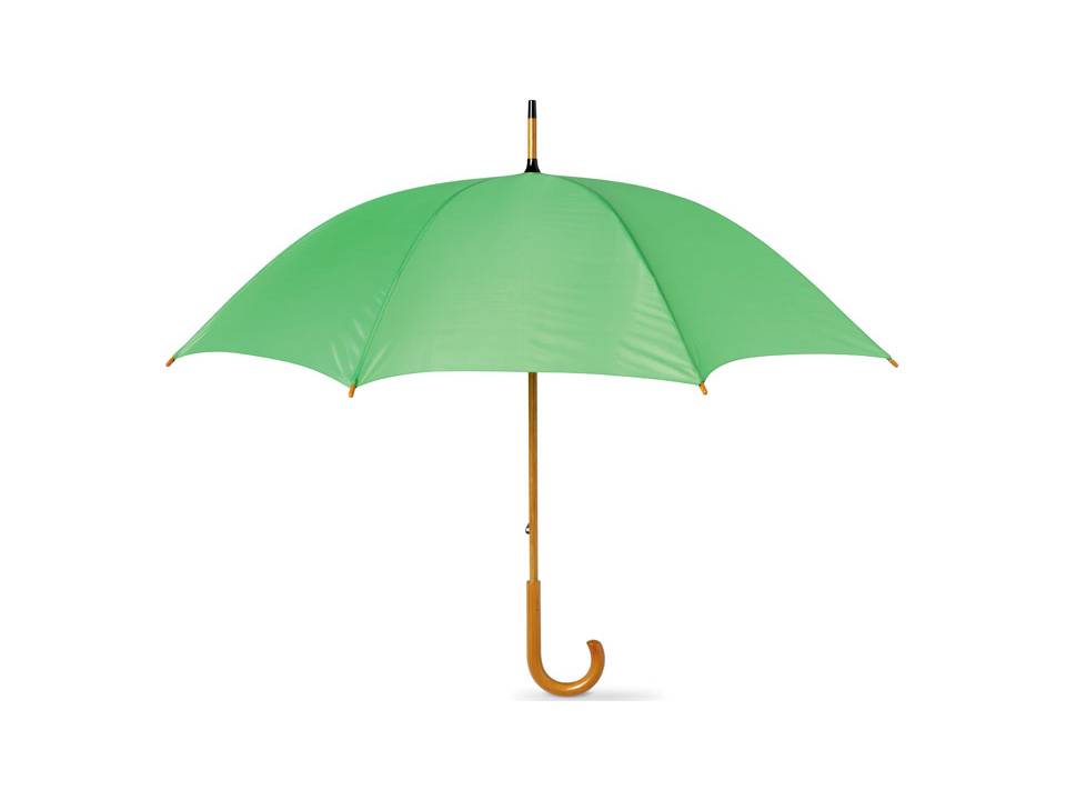 Wooden shaft umbrella