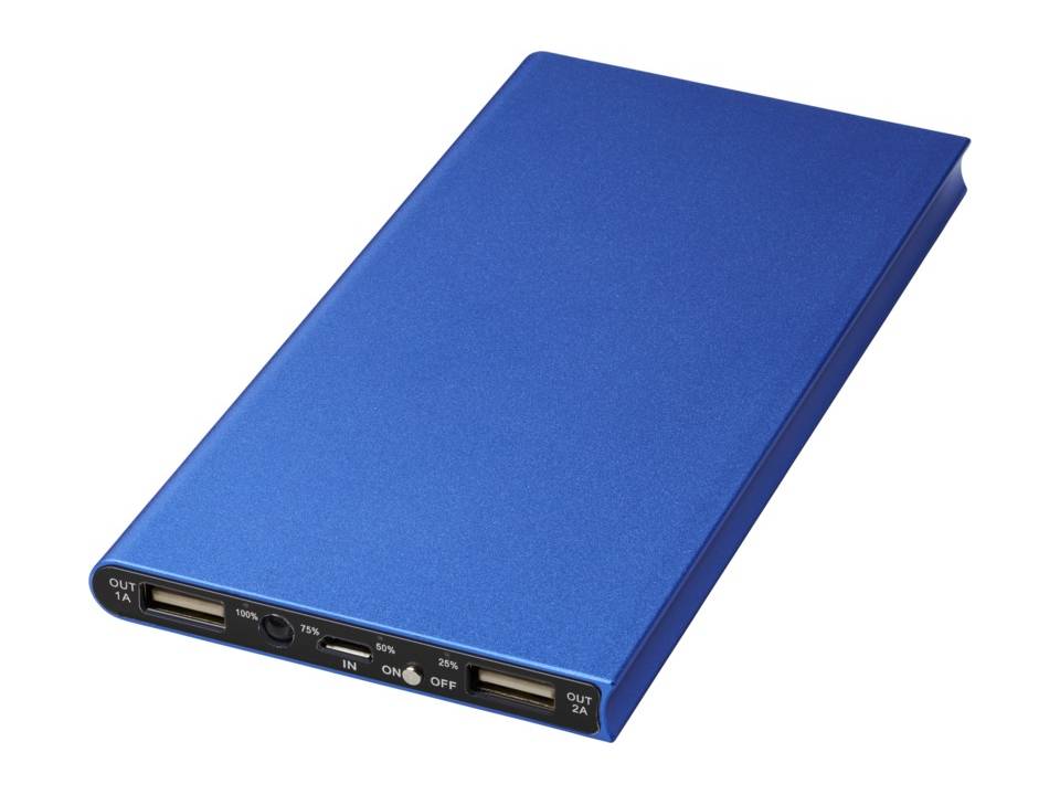 Plate 8000 mAh aluminum power bank