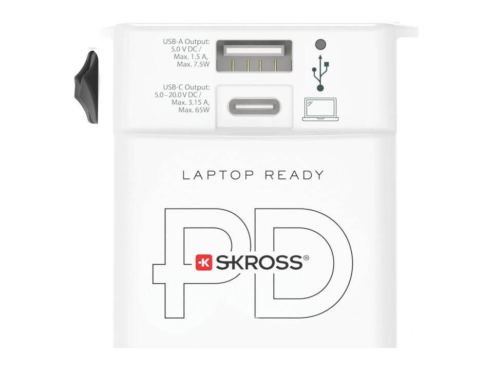 SKROSS World Travel Adapter MUV 65W PD with USB C Cable 2