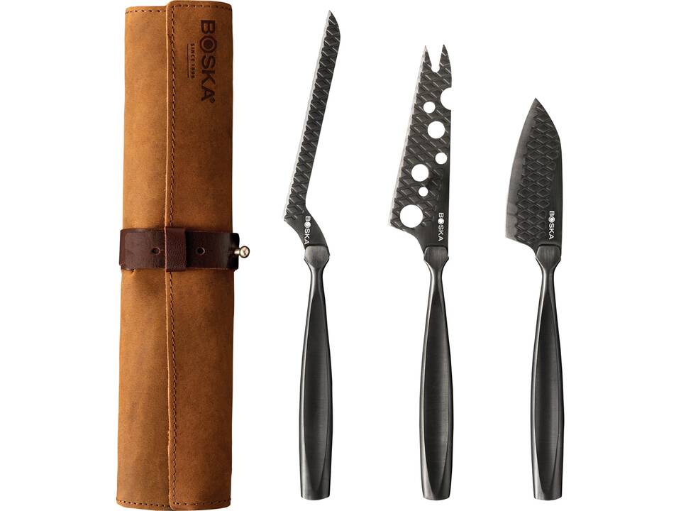 BOSKA Cheese Knife Set Monaco+ Black 1