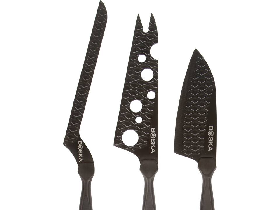 BOSKA Cheese Knife Set Monaco+ Black 11