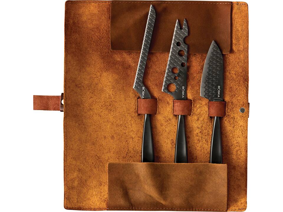 BOSKA Cheese Knife Set Monaco+ Black 2