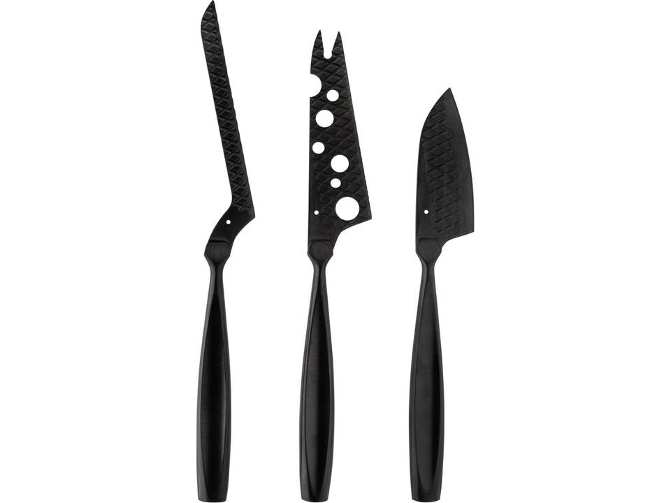 BOSKA Cheese Knife Set Monaco+ Black 5