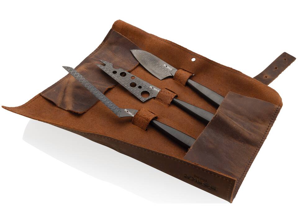 BOSKA Cheese Knife Set Monaco+ Black 9