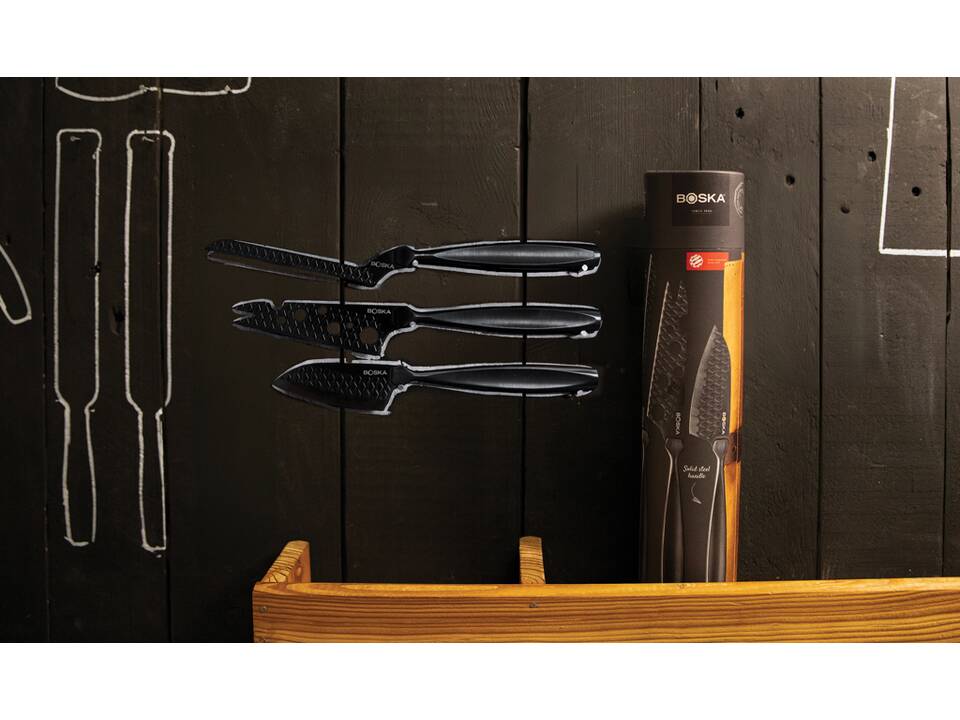 BOSKA Cheese Knife Set Monaco+ Black 25