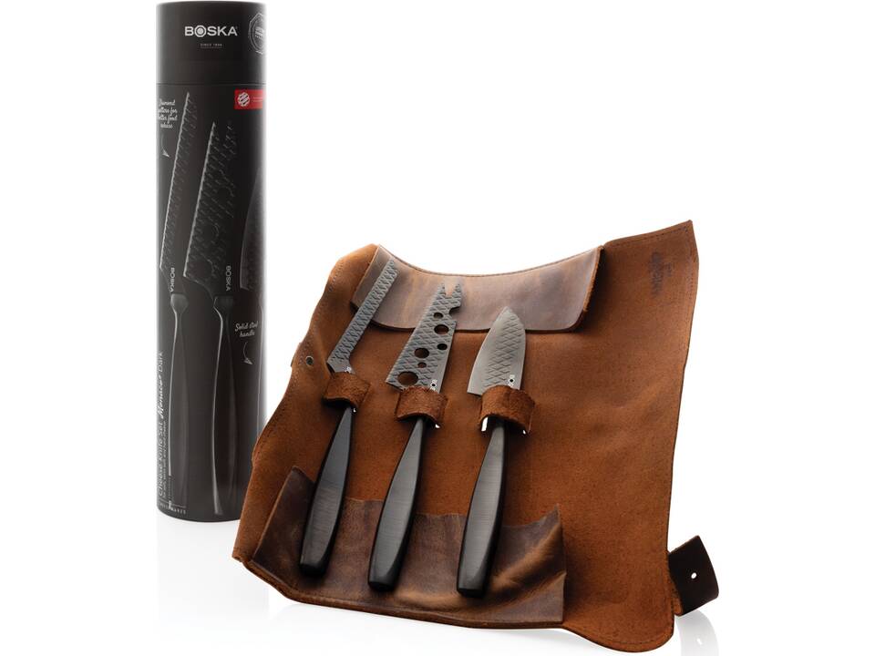 BOSKA Cheese Knife Set Monaco+ Black 27