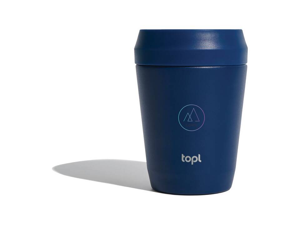 Topl Recycled Steel To Go Tumbler Patented 360 Lid 235ml 10