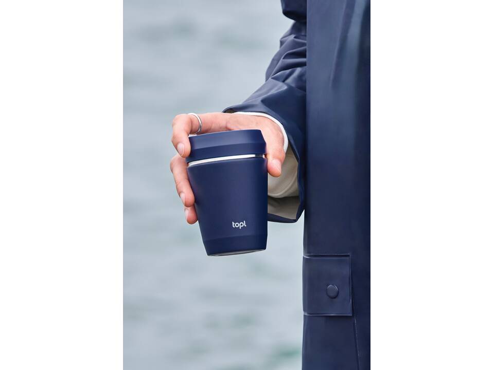 Topl Recycled Steel To Go Tumbler Patented 360 Lid 235ml 13