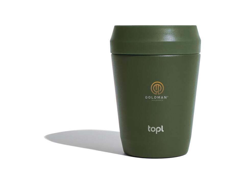 Topl Recycled Steel To Go Tumbler Patented 360 Lid 235ml 19