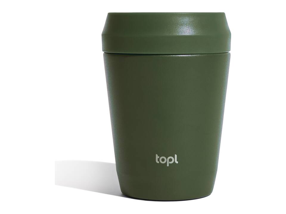 Topl Recycled Steel To Go Tumbler Patented 360 Lid 235ml 14