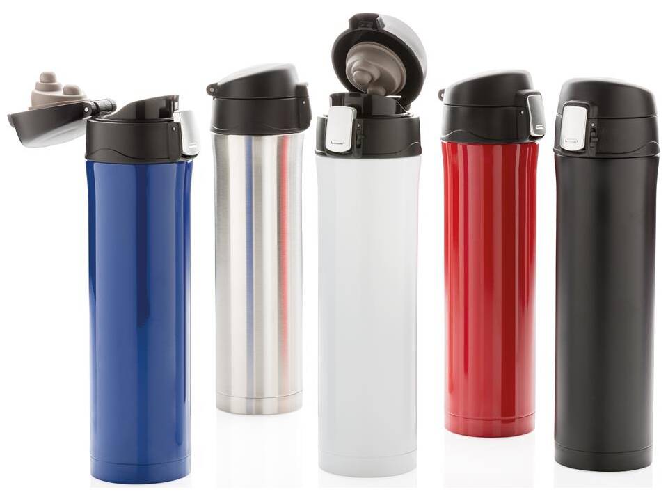 RCS gerecycled roestvrijstalen easy lock thermosfles