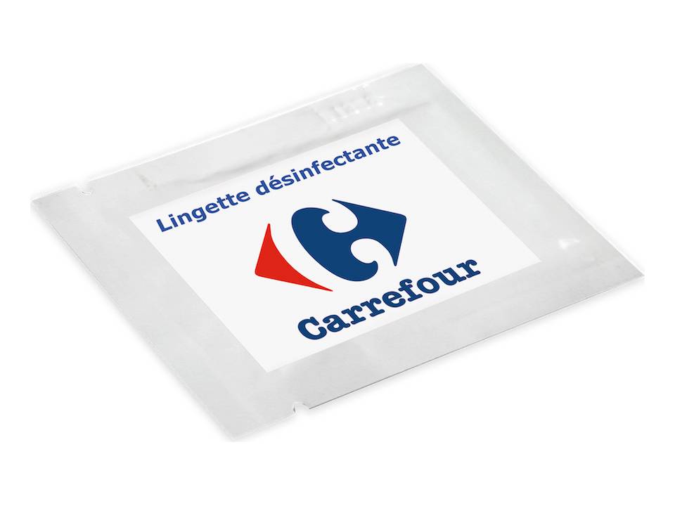 Hand cleansing wipe - 65% alcohol in sachet 3