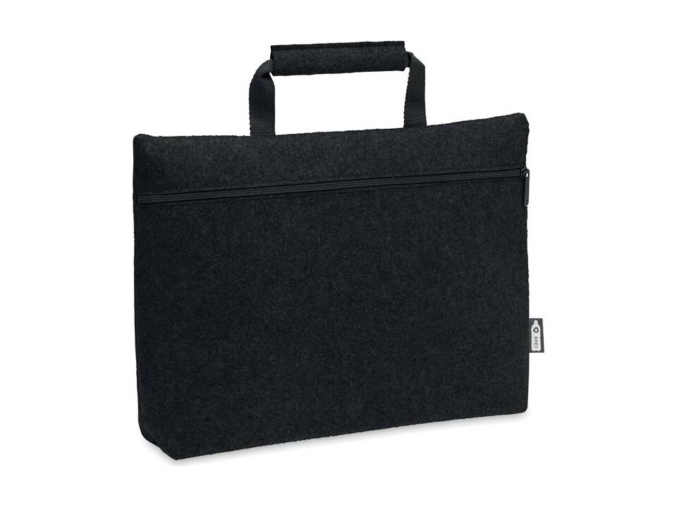 RPET felt zippered laptop bag 12