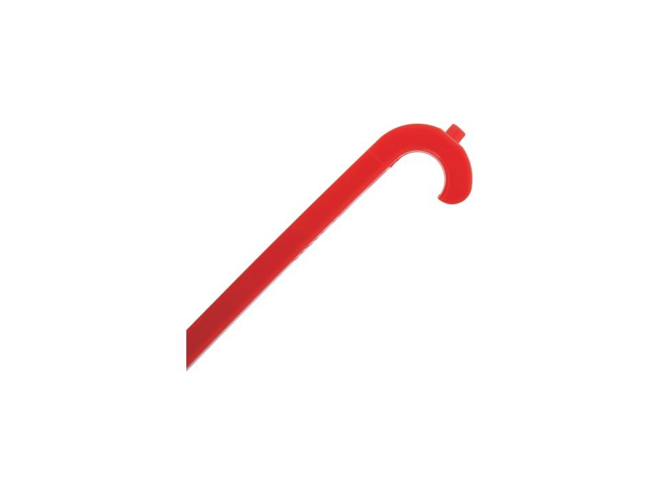 Shoe horn with smoke detector tester