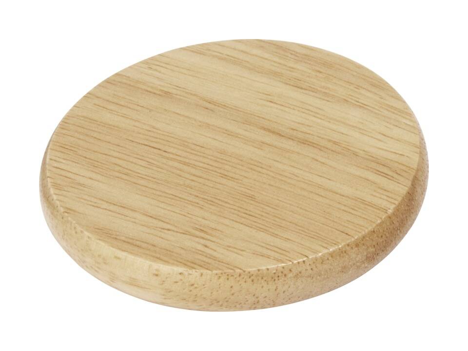 Scoll wooden coaster with bottle opener