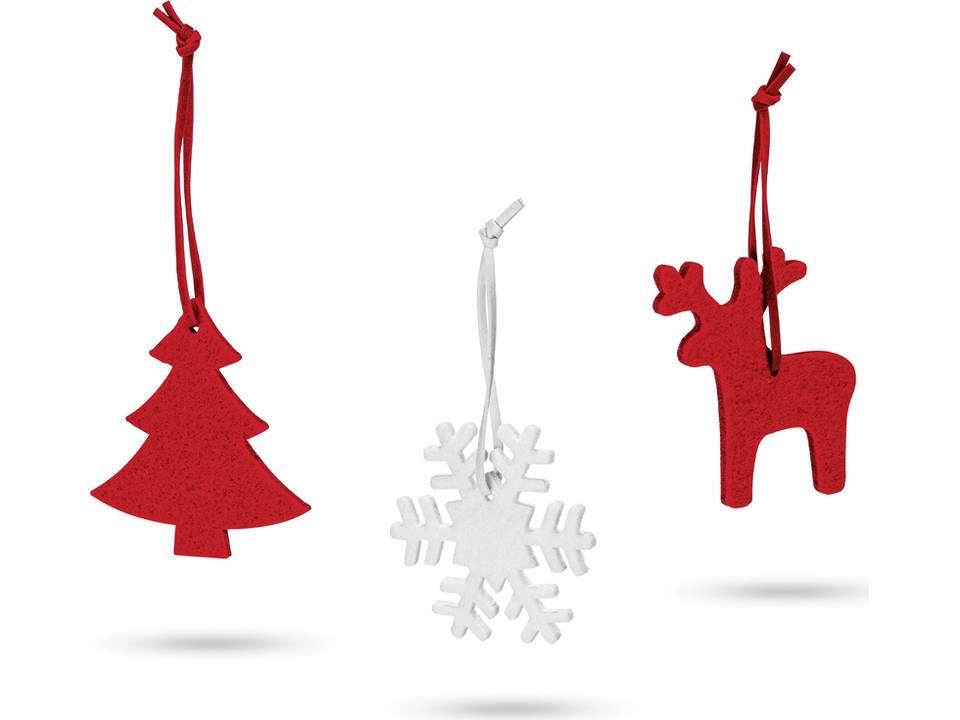  Set van 3 Kerst decoraties