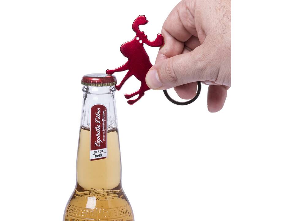 Keychain opener with Xmas reindeer 2