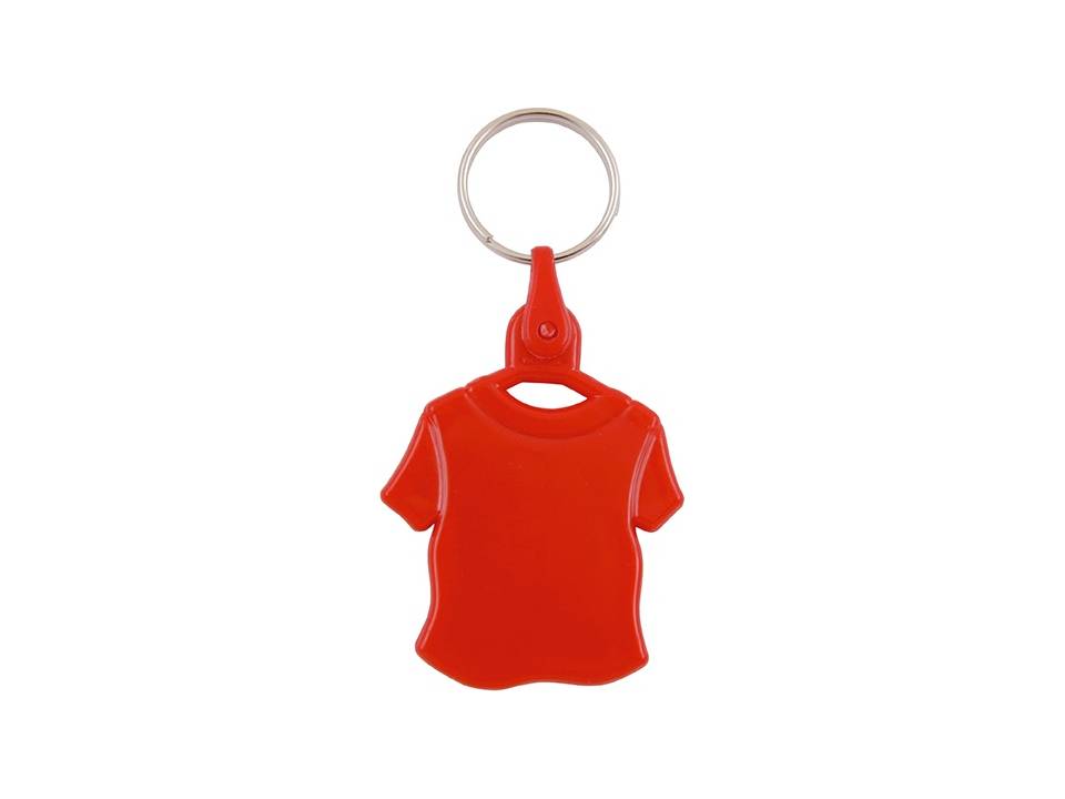 Plastic key-ring T-shirt