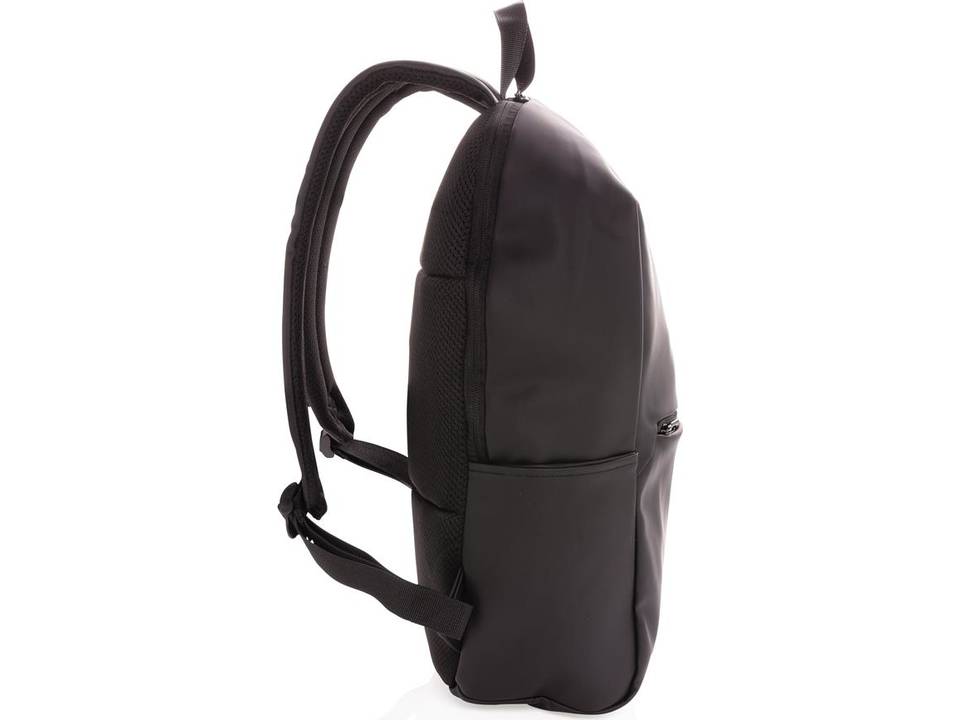 Smooth PU 15.6"laptop backpack 3