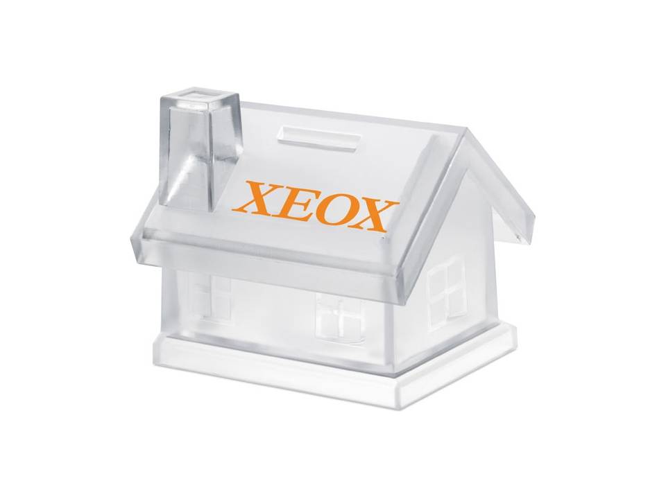 Plastic house coin bank 2