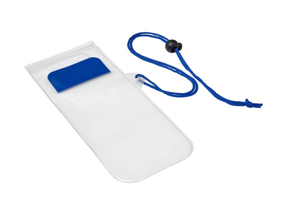 Plastic water-resistant protective pouch for mobile devices