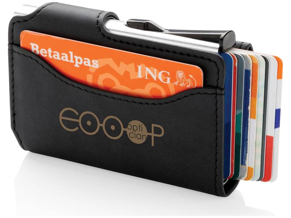 Standard aluminium RFID cardholder with PU wallet 7