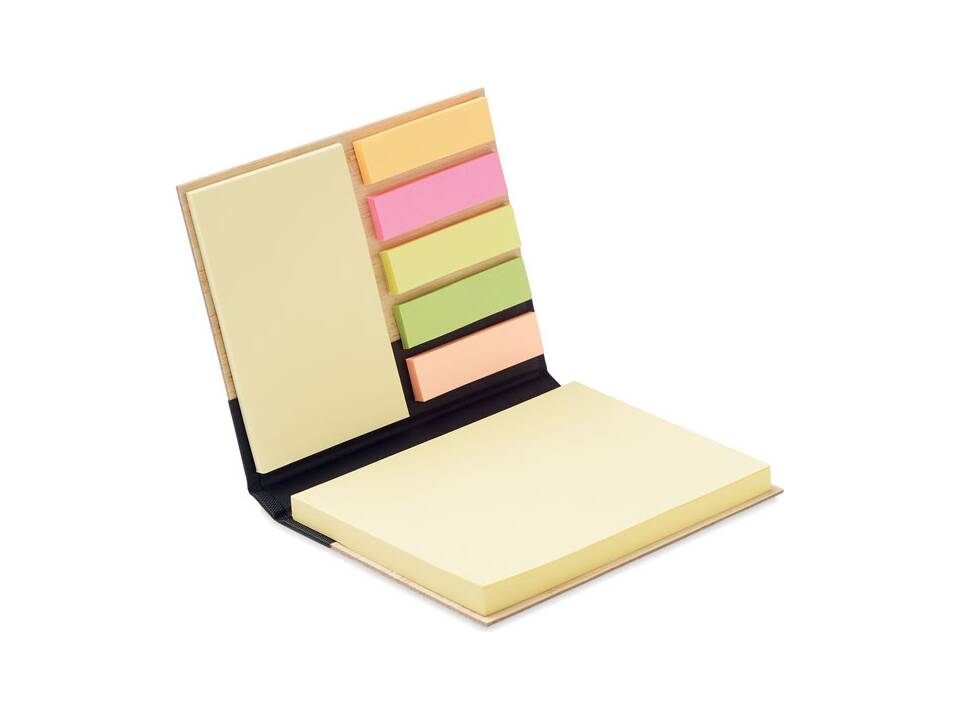 Sticky note set in bamboe cover