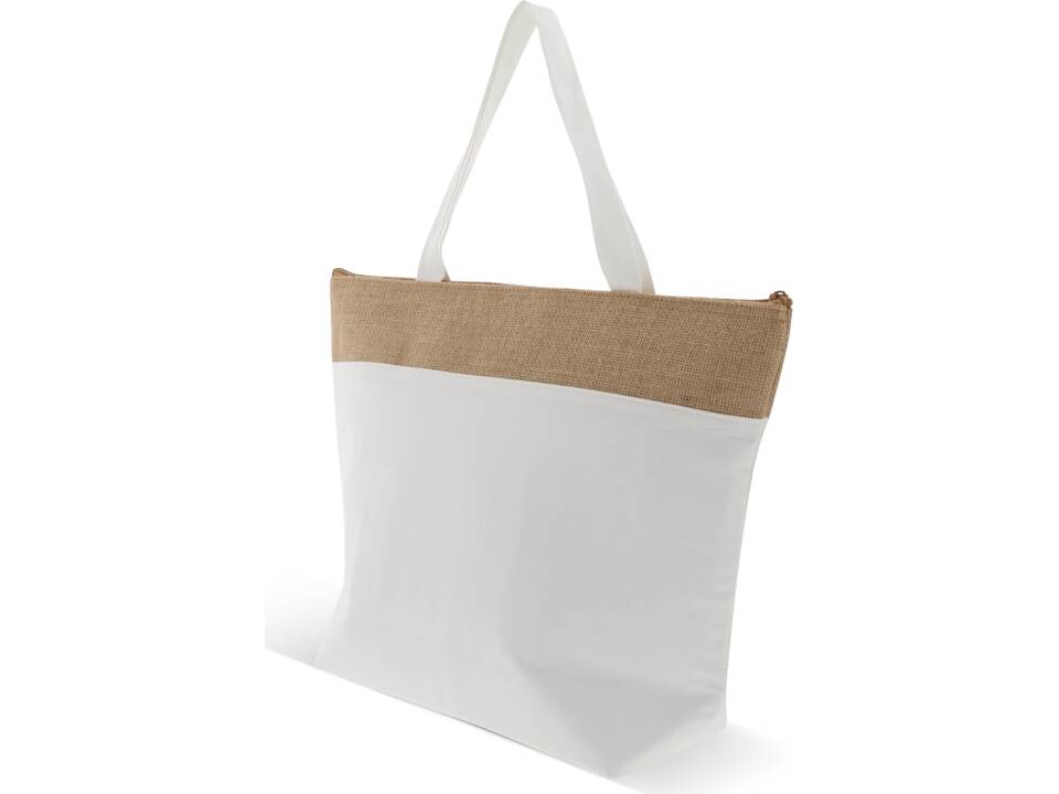 Beach cooler bag Cotton/jute 42x10x30cm 5