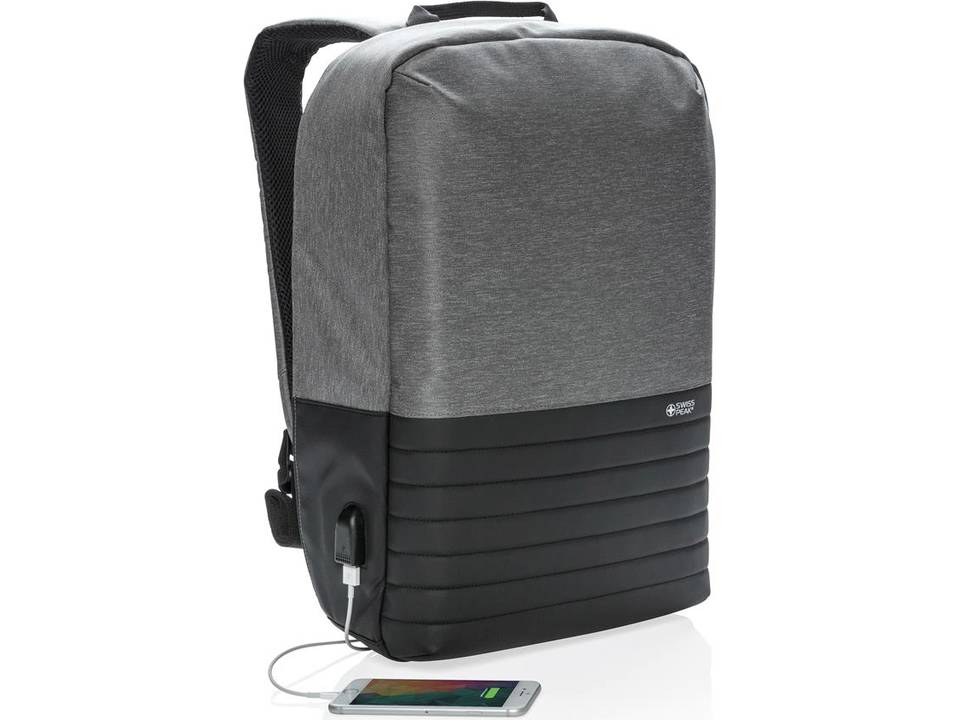 Swiss Peak anti-diefstal RFID laptop rugzak