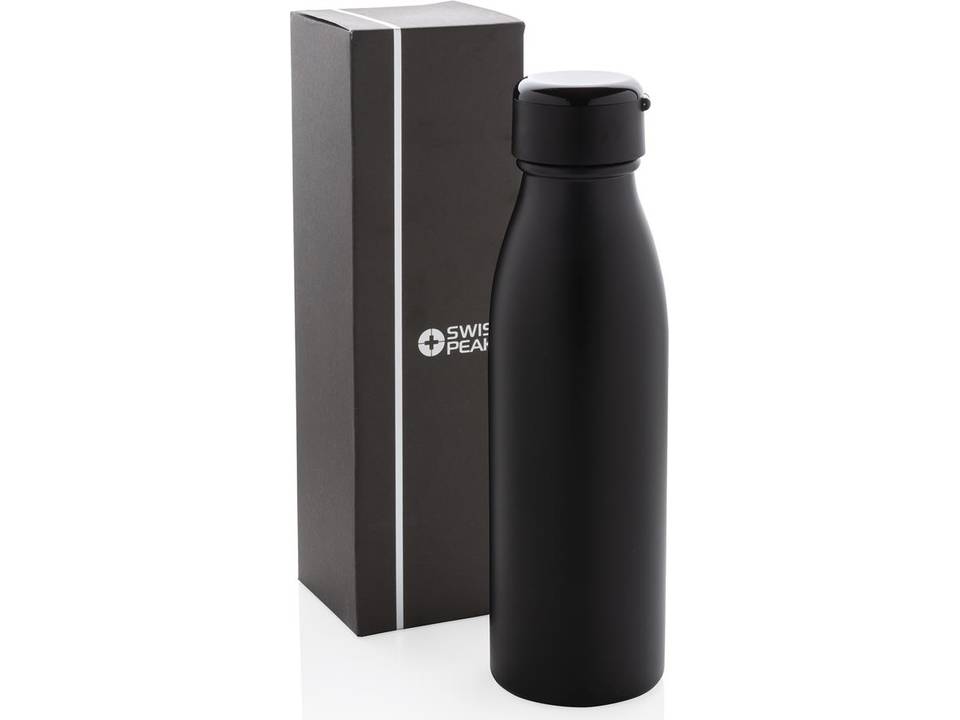 Swiss Peak vacuum bottle with mini true wireless earbuds 9